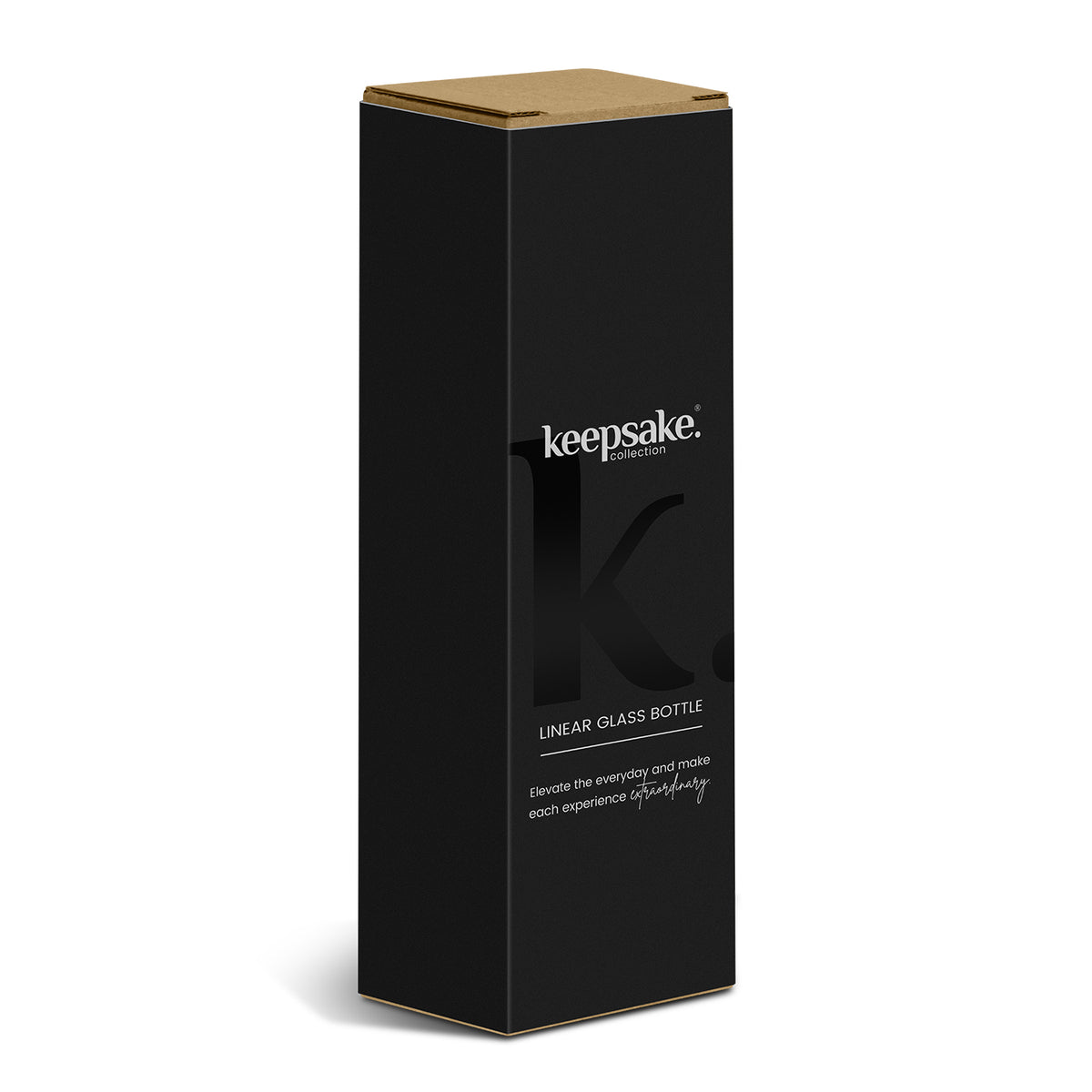Keepsake Linear Glass Drink Bottle - Gift Box