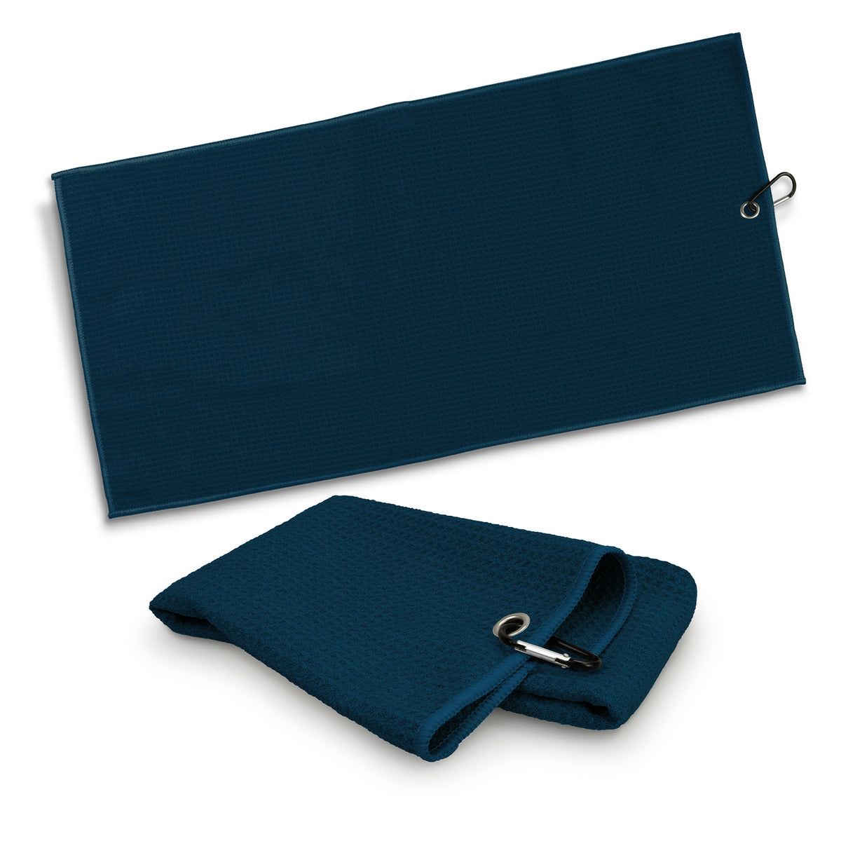 Waffle Golf Towel - Navy