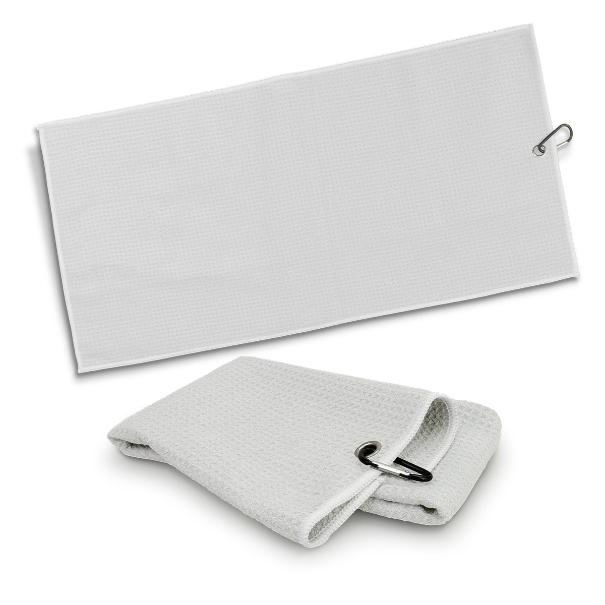 Waffle Golf Towel - White