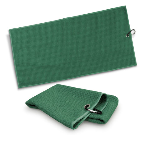 Waffle Golf Towel - Green