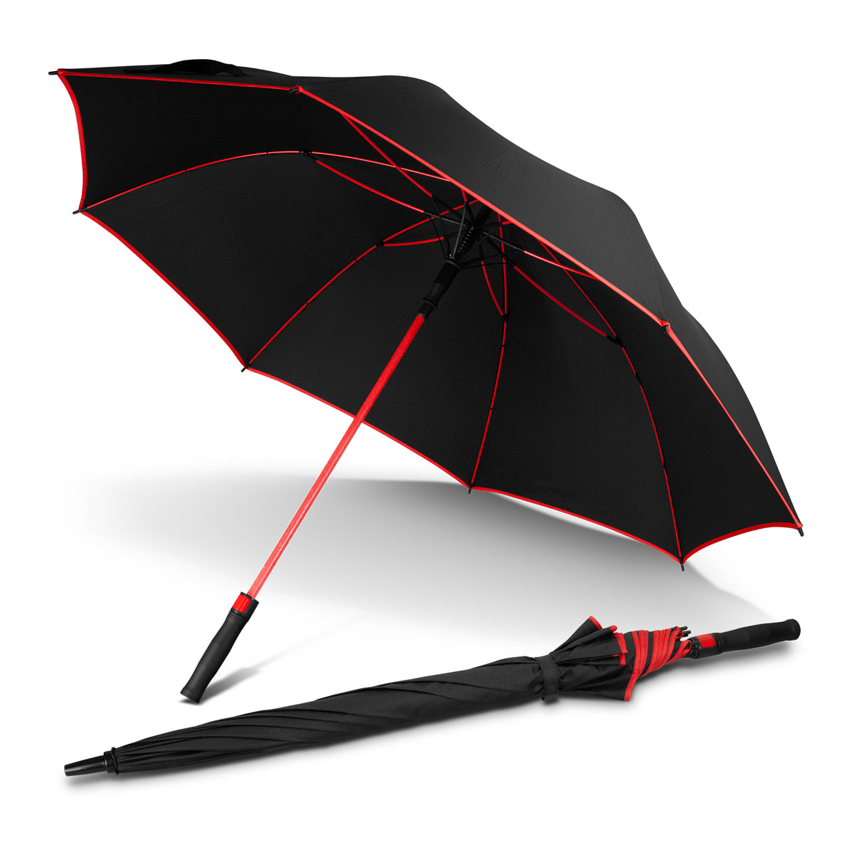 Monsoon Umbrella - Black/Red