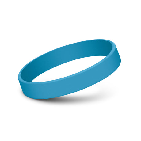 Kids Silicone Wrist Band - Debossed - Light Blue