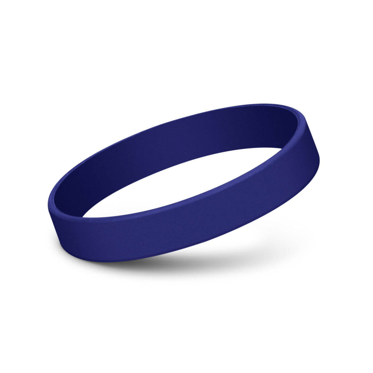Kids Silicone Wrist Band - Debossed - Dark Blue