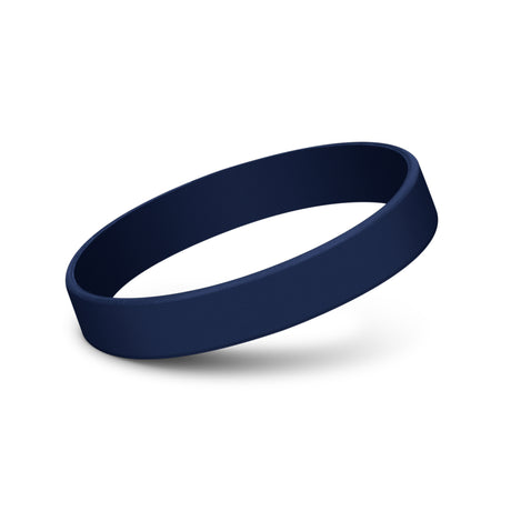 Kids Silicone Wrist Band - Debossed - Navy