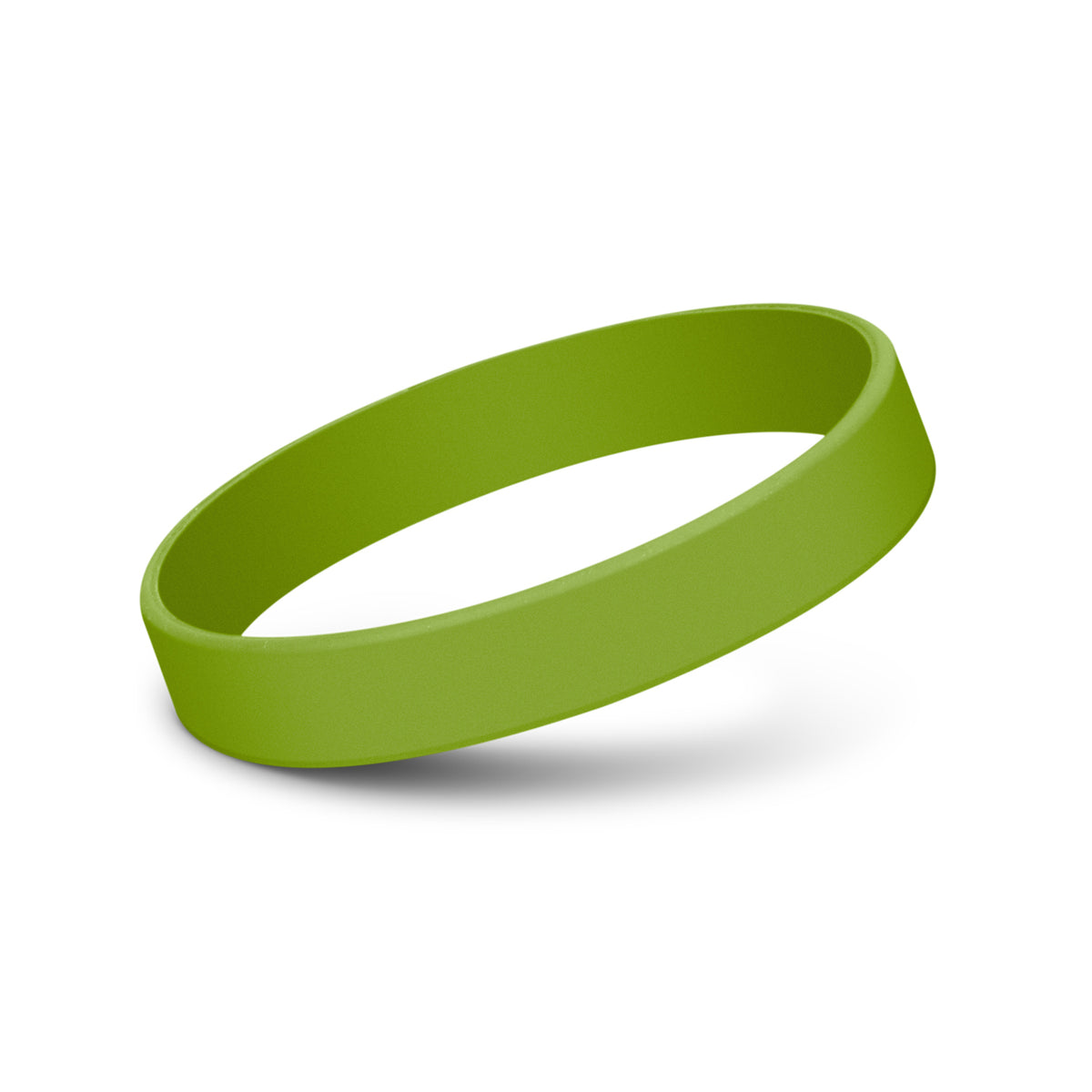 Kids Silicone Wrist Band - Debossed - Bright Green