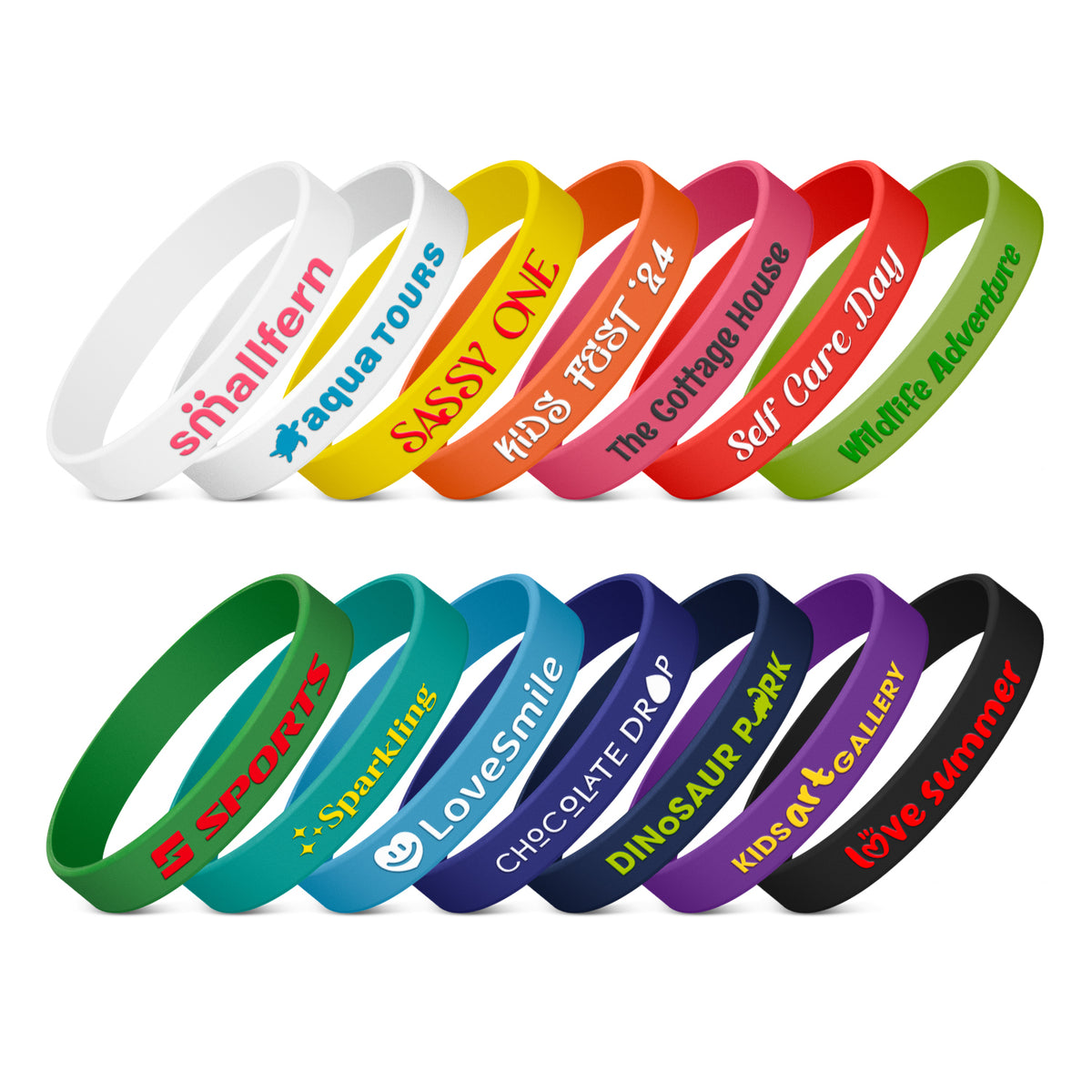 Kids Silicone Wrist Band - Embossed - Main
