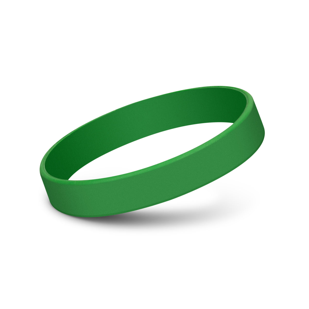 Kids Silicone Wrist Band - Embossed - Dark Green
