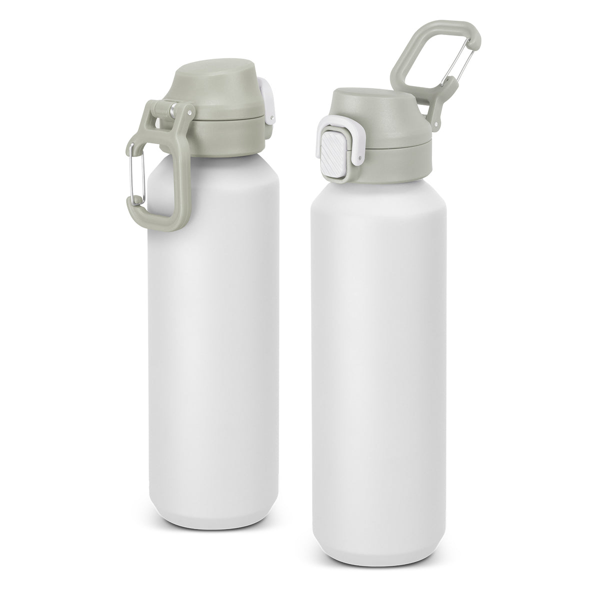Equinox Recycled Aluminium Bottle - White/Light Grey