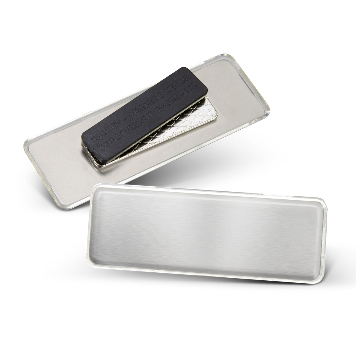 Metal Name Badge - Silver