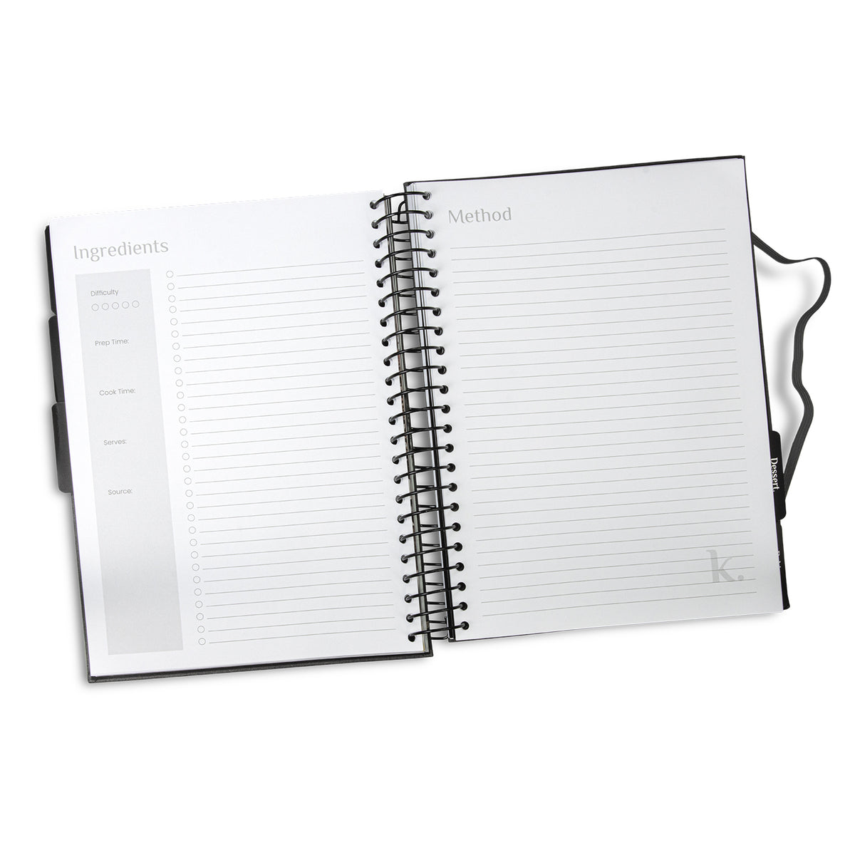 Keepsake Recipe Journal - Layout