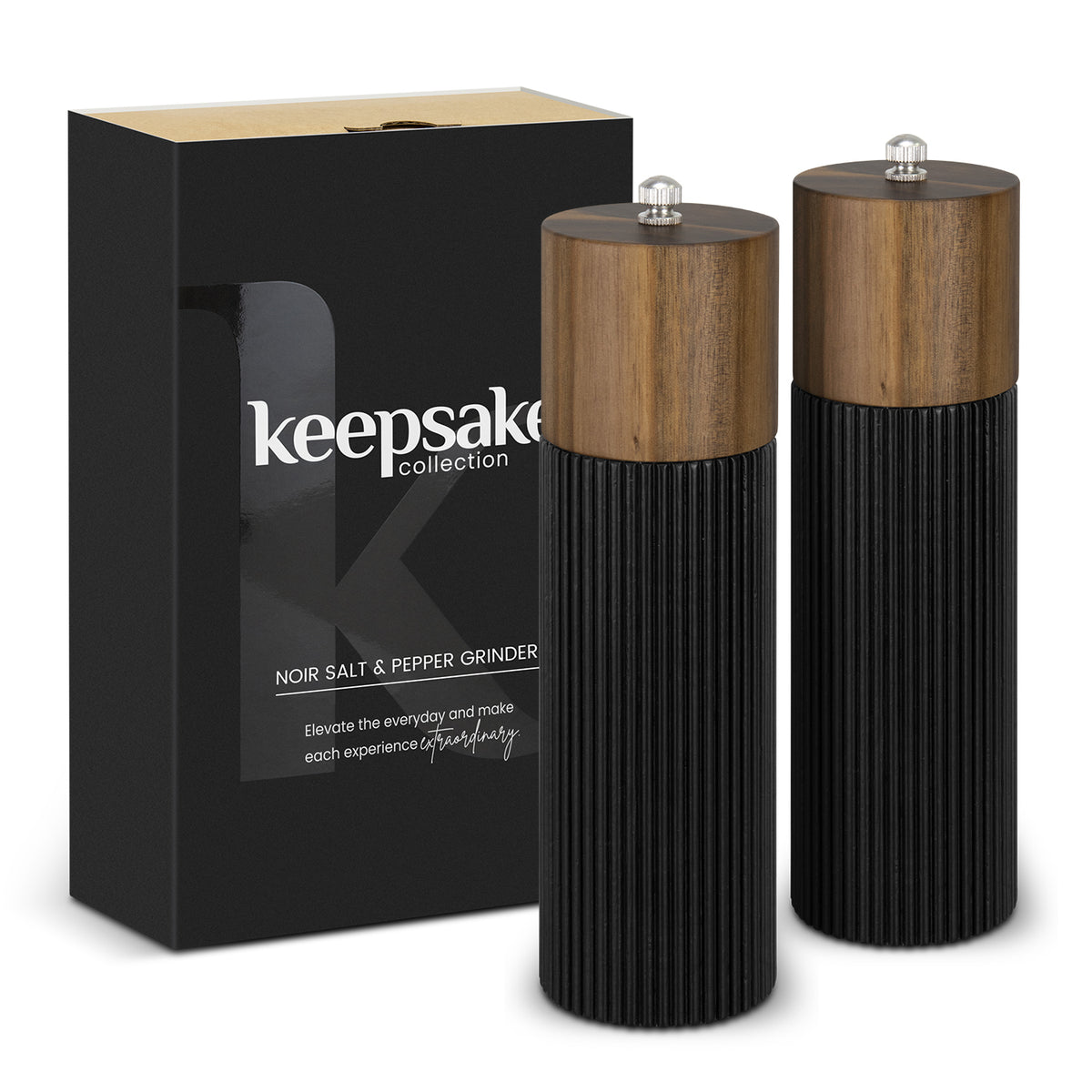 Keepsake Noir Salt and Pepper Grinders - Main