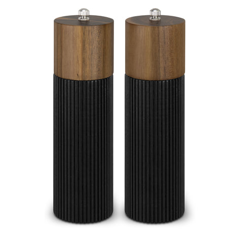 Keepsake Noir Salt and Pepper Grinders - Black/Natural