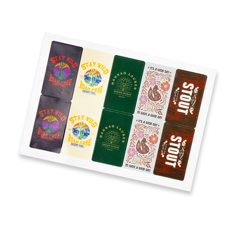 Sticker Sheet 88 x 50mm Rectangle - Gloss - Main