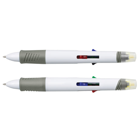 Tetra Highlighter Pen - White/Grey