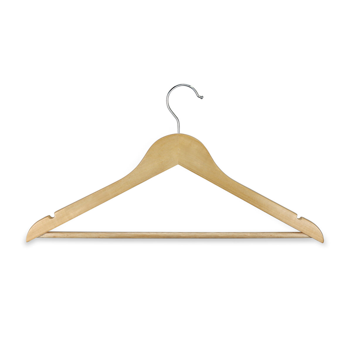 Wooden Hanger - Natural/Silver
