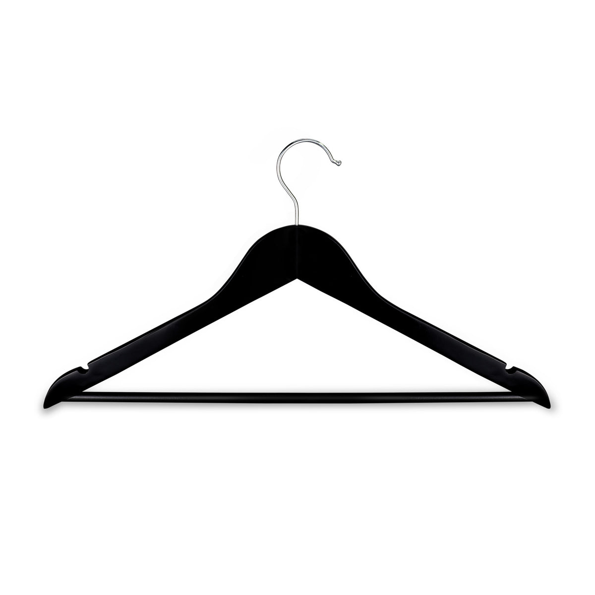 Wooden Hanger - Black/Silver