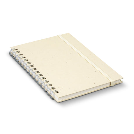 Terra Recycled Paper Spiral Notebook - Natural