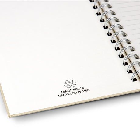 Terra Recycled Paper Spiral Notebook - Detail