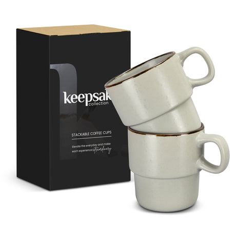 Keepsake Stackable Coffee Cup - Set of 2 - Packaging