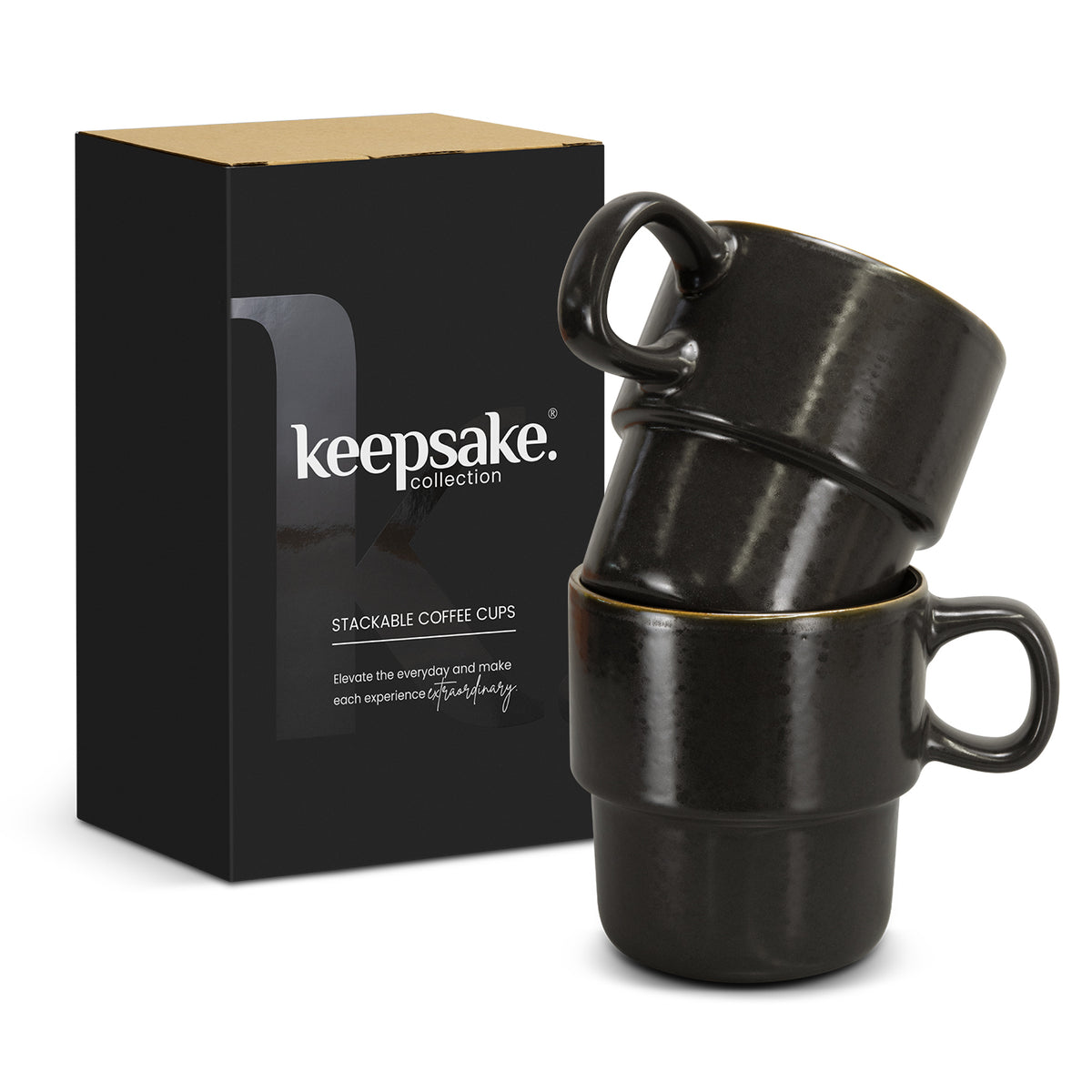 Keepsake Stackable Coffee Cup - Set of 2 - Packaging