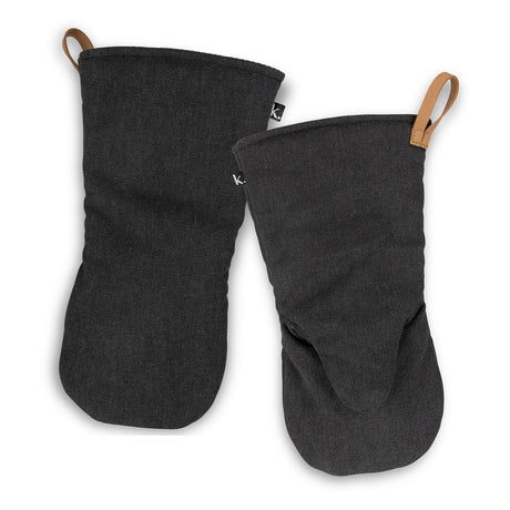 Keepsake Canvas Oven Mitt - Washed Black