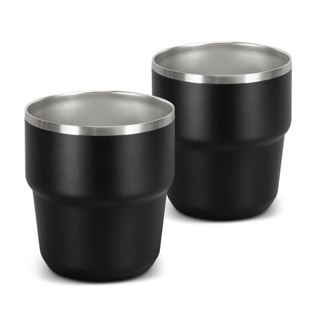Frontier Stackable Cups - Set of 2 - Black