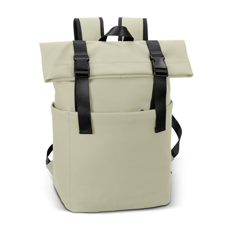 ARCHER Soft-Touch Flap Backpack - Ecru