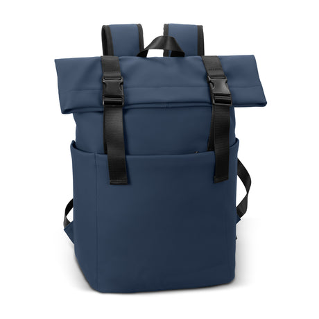 ARCHER Soft-Touch Flap Backpack - Navy