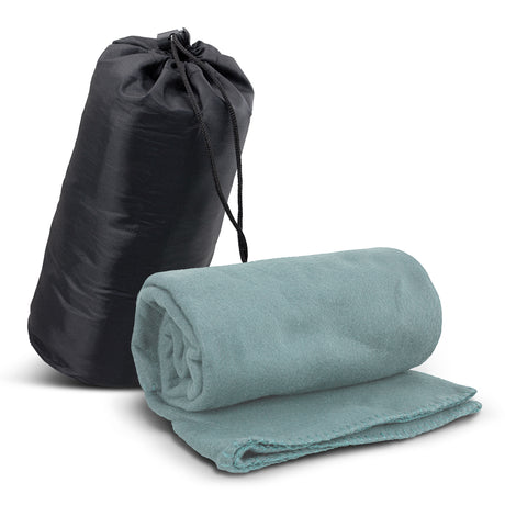 Glasgow Fleece Blanket in Carry Bag - Sale - Grey