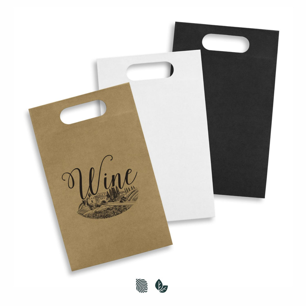 Die Cut Paper Wine Bag - Impact Aware