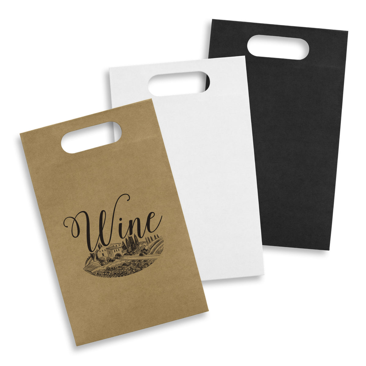 Die Cut Paper Wine Bag - Main