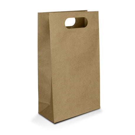 Die Cut Paper Wine Bag - Open