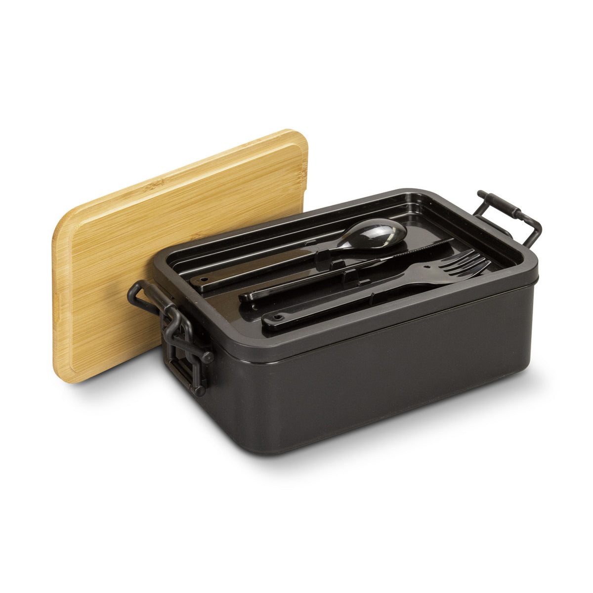 Luncheon Expandable Lunch Box - Natural/Black