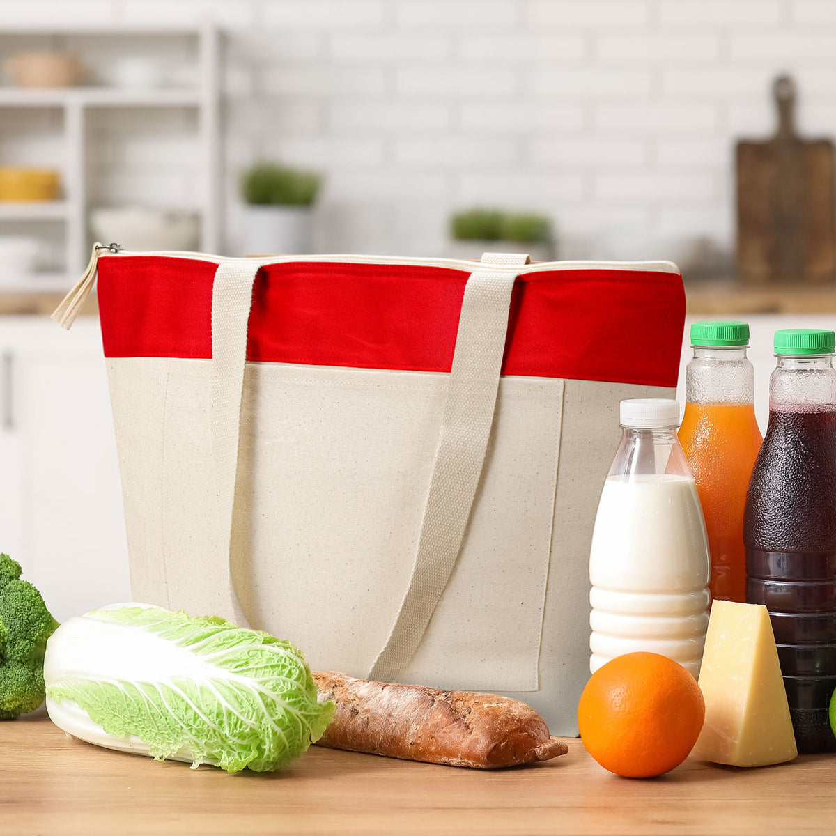 Emporium Cotton Cooler Tote - Feature