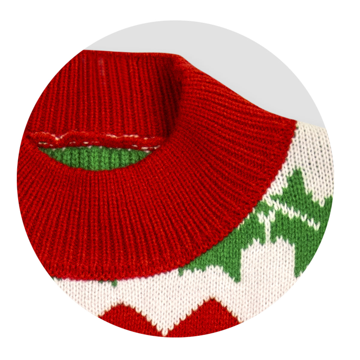 Blitzen Custom Knitted Jumper - Neckline