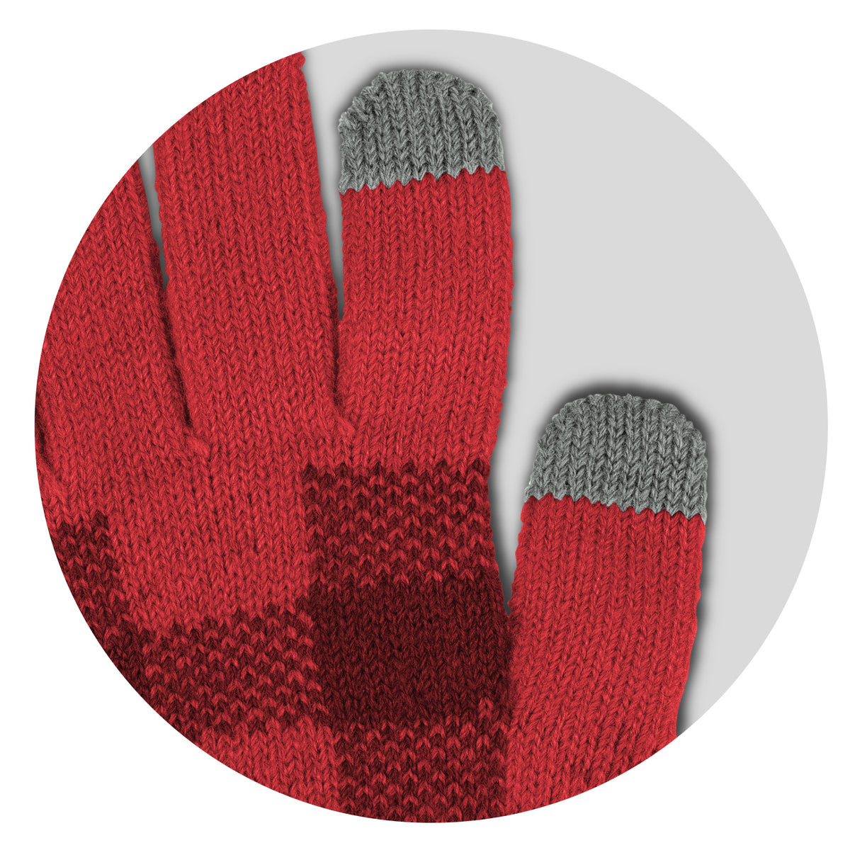 Idaho Custom Knitted Gloves - Finger Pads