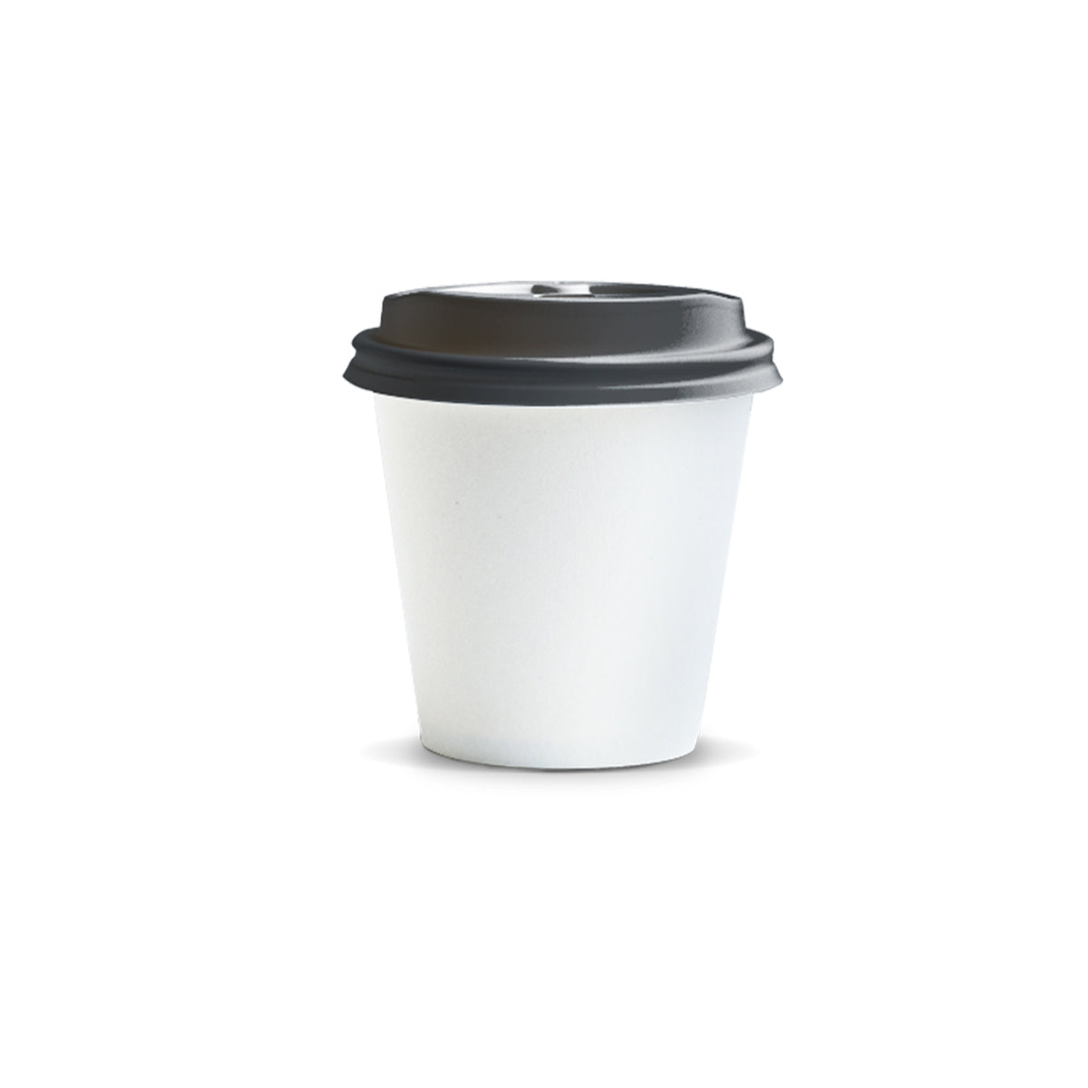 Kudos Paper Coffee Cup - 180ml - Black Lid