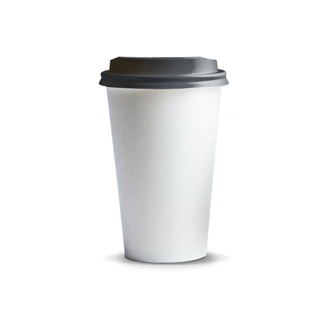 Kudos Paper Coffee Cup - 350ml - Black Lid