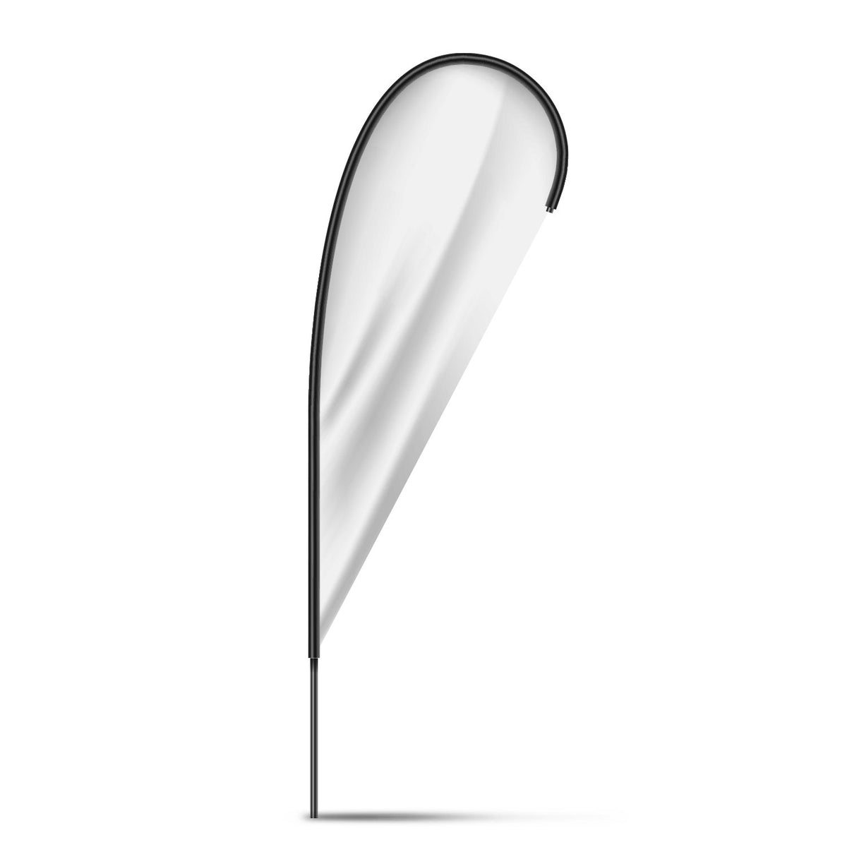 Small Teardrop Flag Kit - White