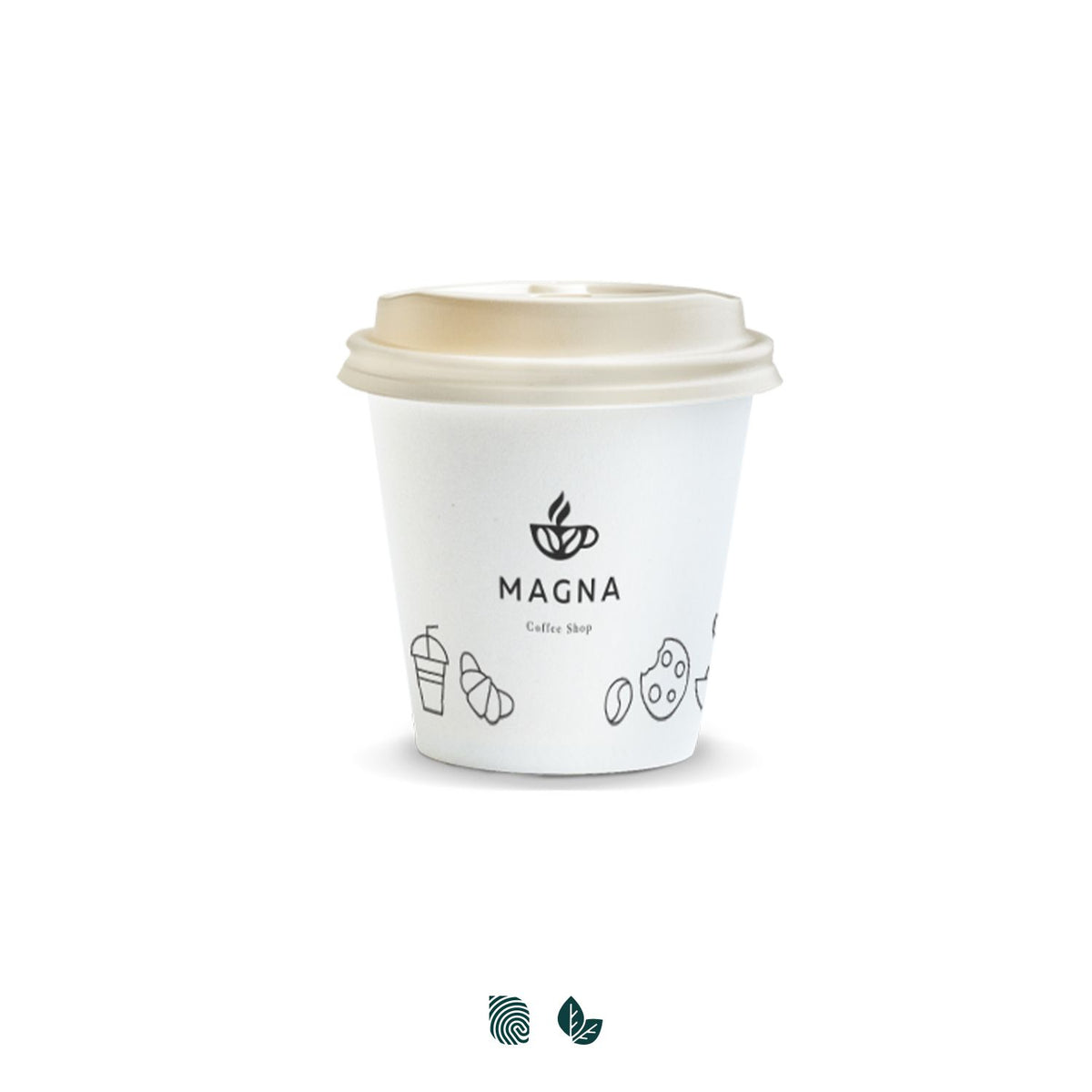 Compostable Paper Coffee Cup - 180ml - Impact Aware