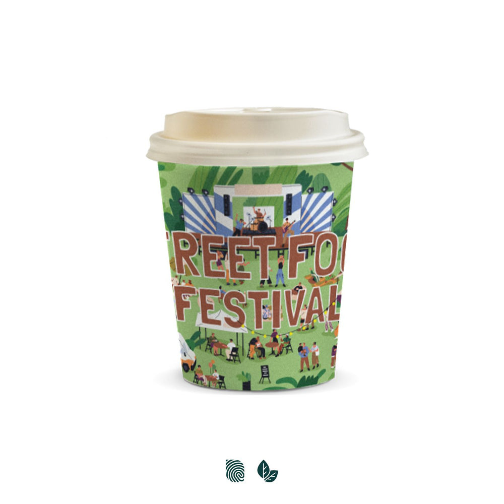 Compostable Paper Coffee Cup - 230ml - Impact Aware