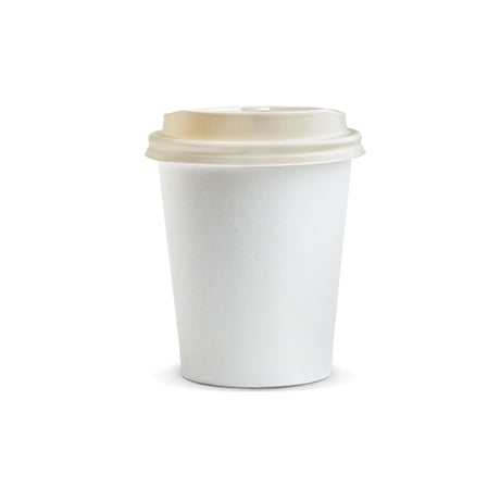 Compostable Paper Coffee Cup - 230ml - White