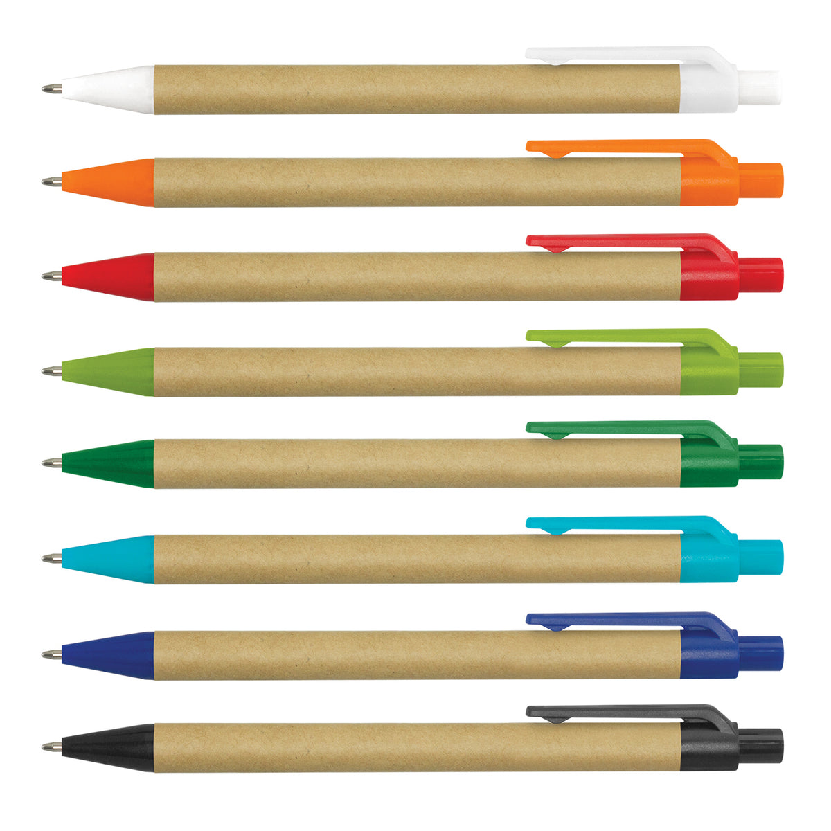 Kraft Notebook with Notes and Flags - Pen Colours