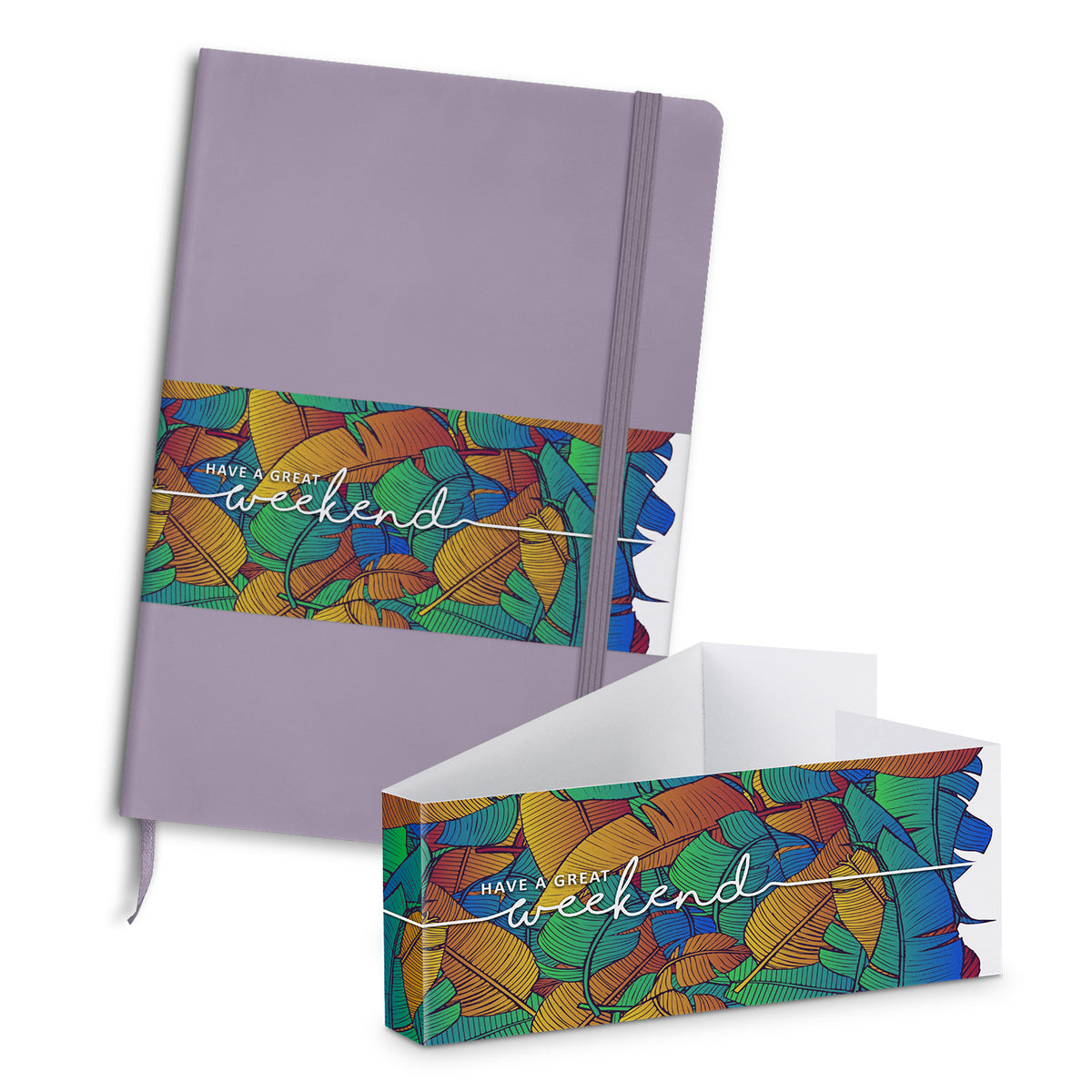 Omega Fashion Notebook and Pen Gift Set - Belly Band