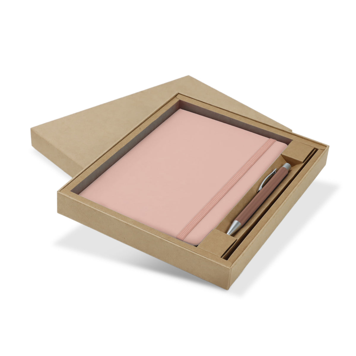 Omega Fashion Notebook and Pen Gift Set - Peach