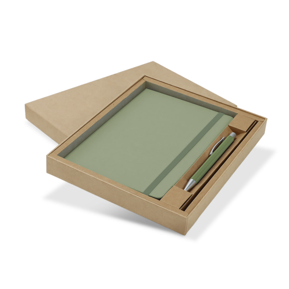 Omega Fashion Notebook and Pen Gift Set - Sage