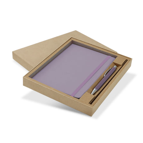 Omega Fashion Notebook and Pen Gift Set - Mauve