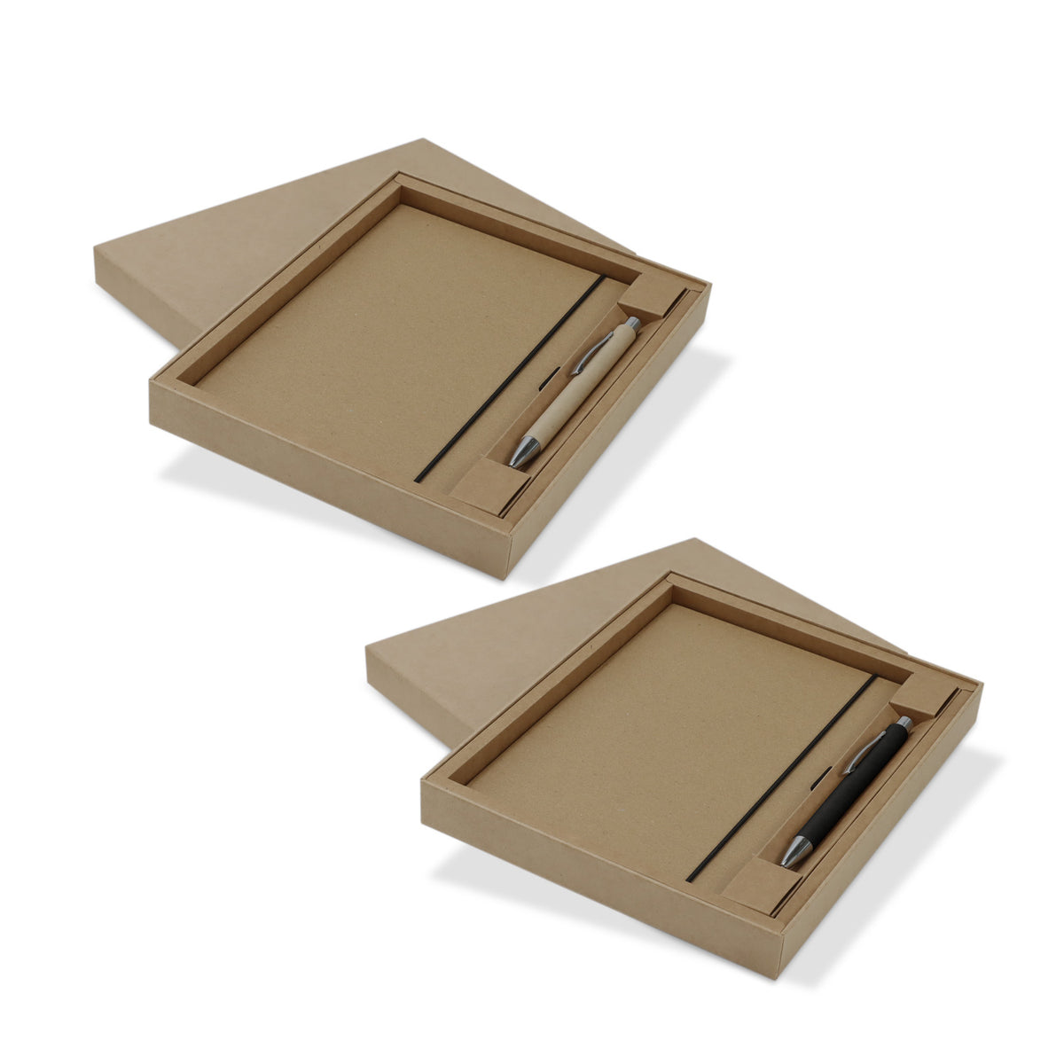 Kraft Notebook and Pen Gift Set - Main