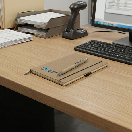 Kraft Notebook and Pen Gift Set - Feature