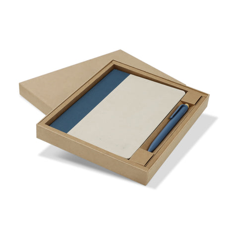 Paulo Notebook and Pen Gift Set - Navy